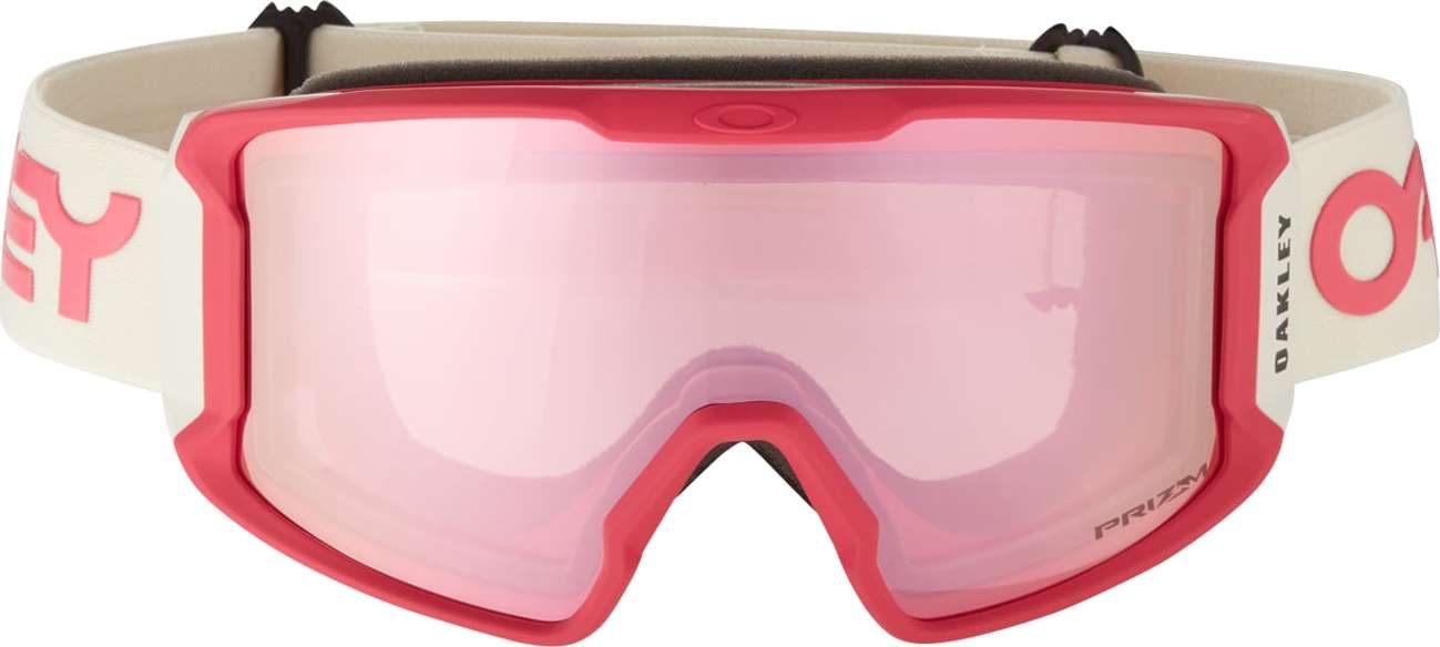 OAKLEY Sportbrille 'Line Miner' pink / rubínově červená / bílá