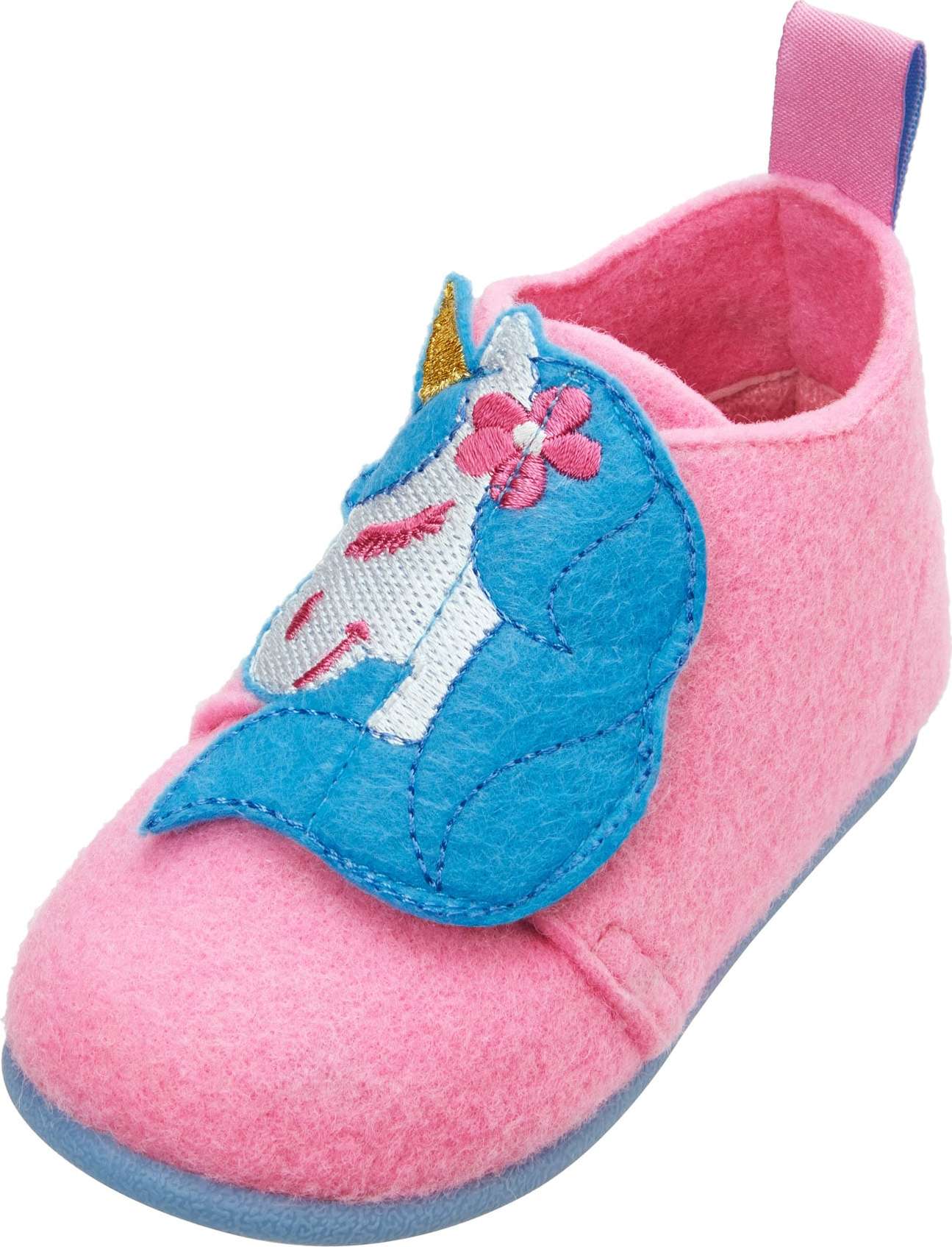 PLAYSHOES Pantofle 'Einhorn' růžová / mix barev