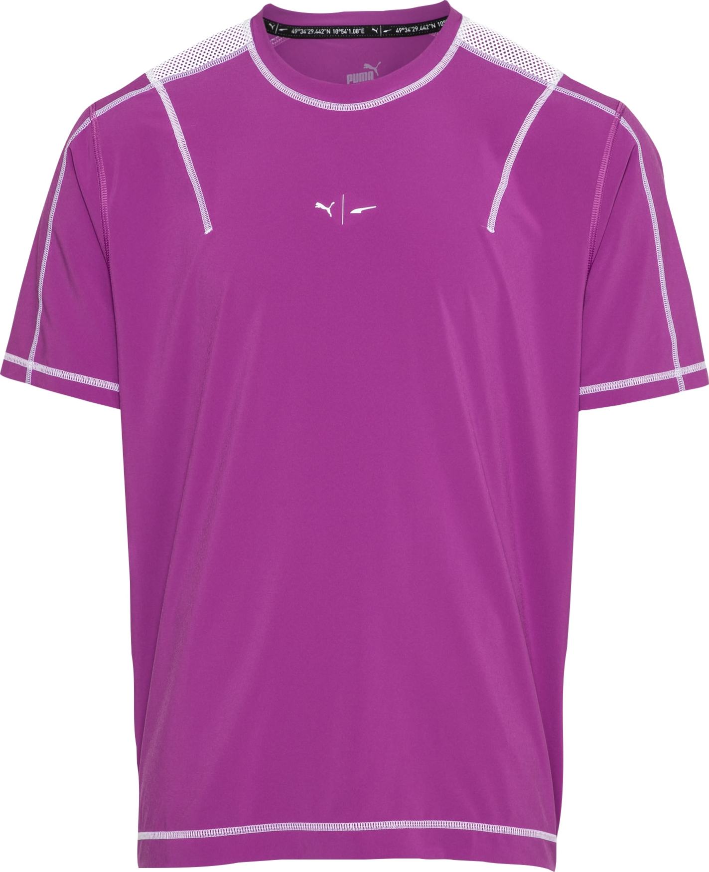 PUMA Funkční tričko fialová / bílá