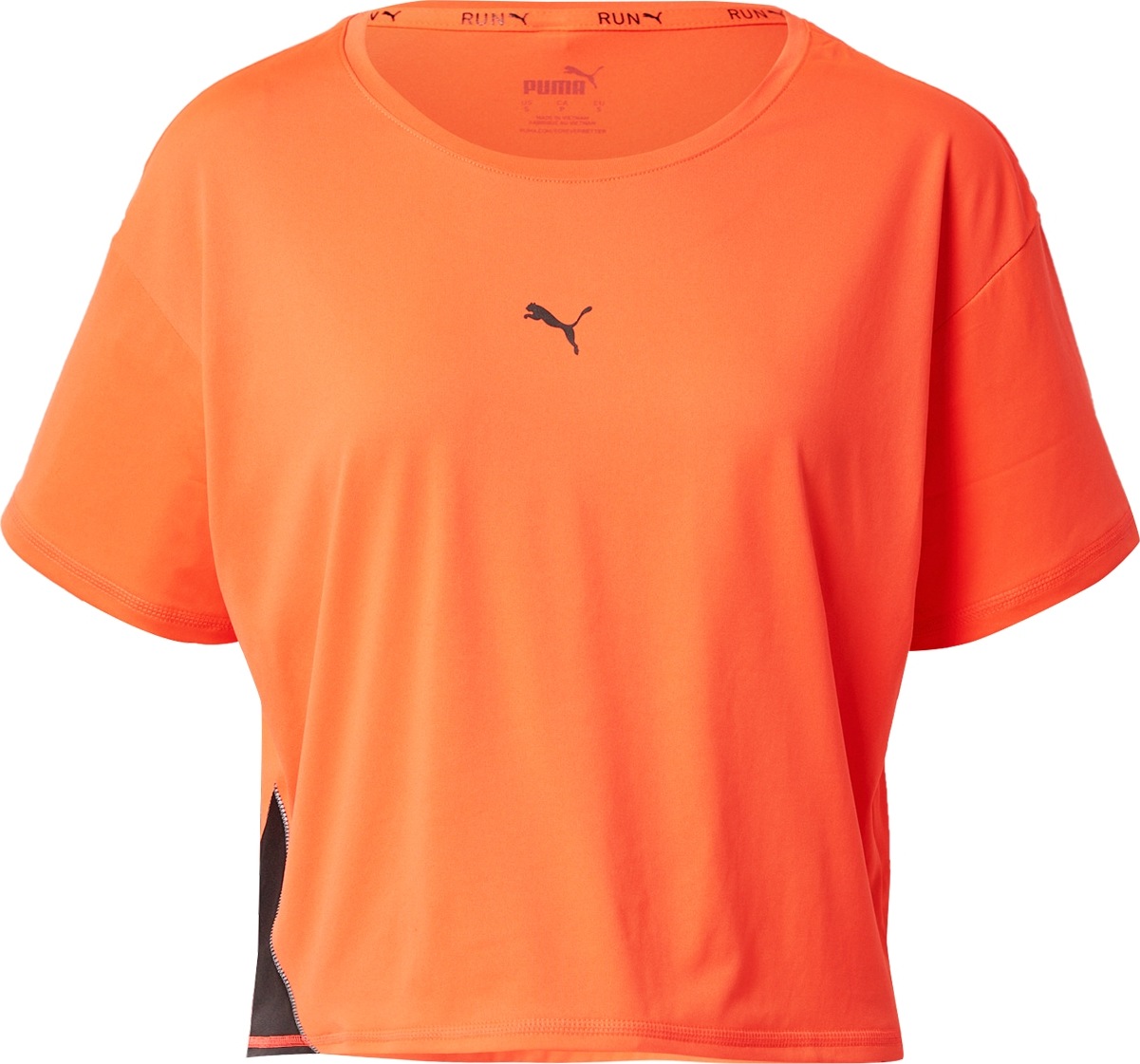 PUMA Funkční tričko 'Ladapt' černá / oranžová