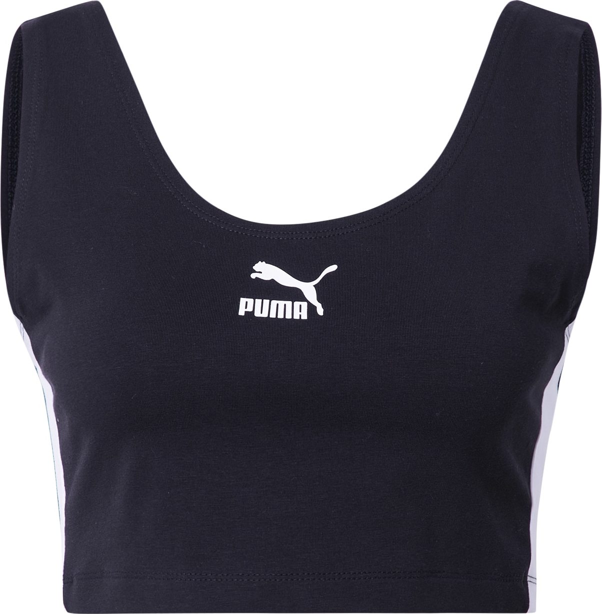 PUMA Sportovní podprsenka bílá / černá