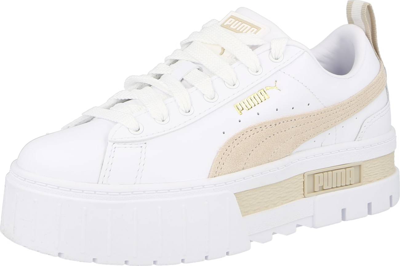 PUMA Tenisky 'Mayze Lth' bílá / béžová