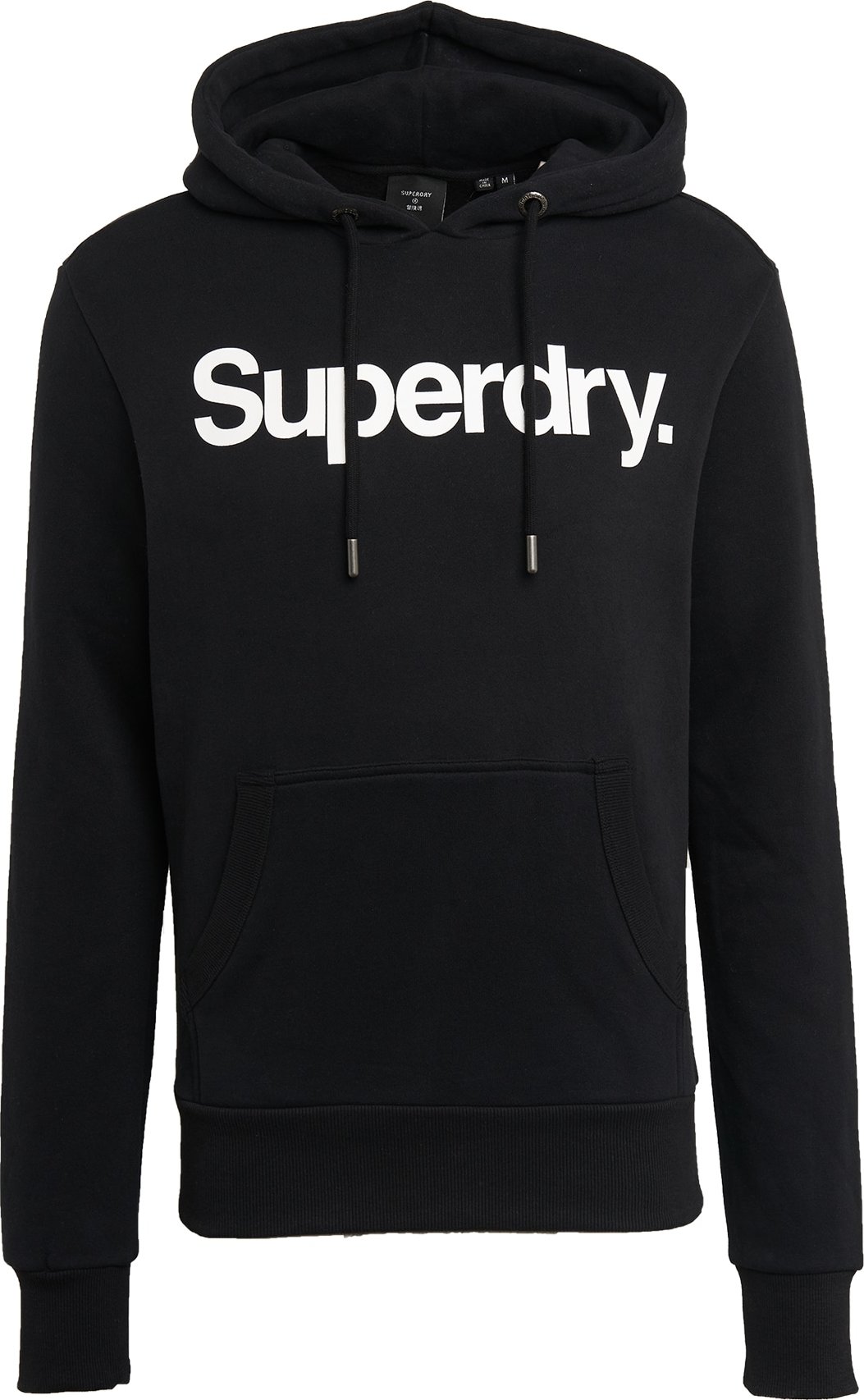 Superdry Mikina černá / bílá