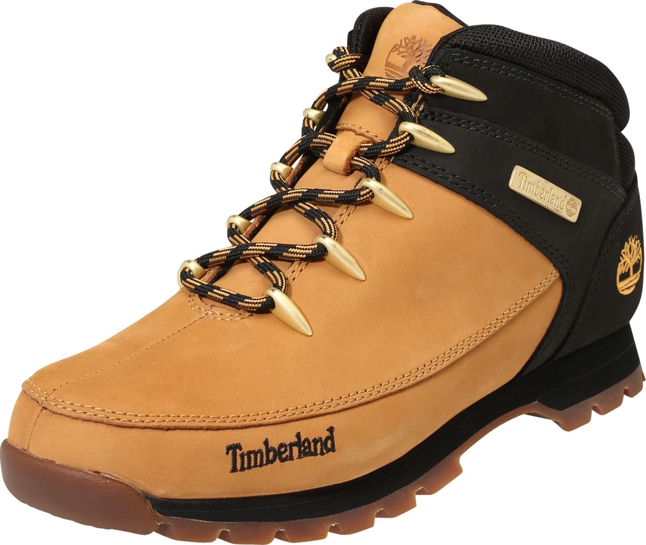 TIMBERLAND Šněrovací boty 'Euro Sprint Hiker' černá / koňaková