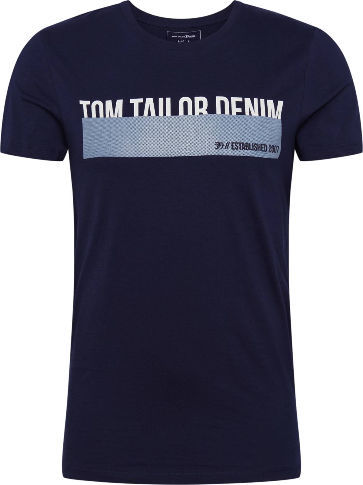 TOM TAILOR DENIM Tričko tmavě modrá