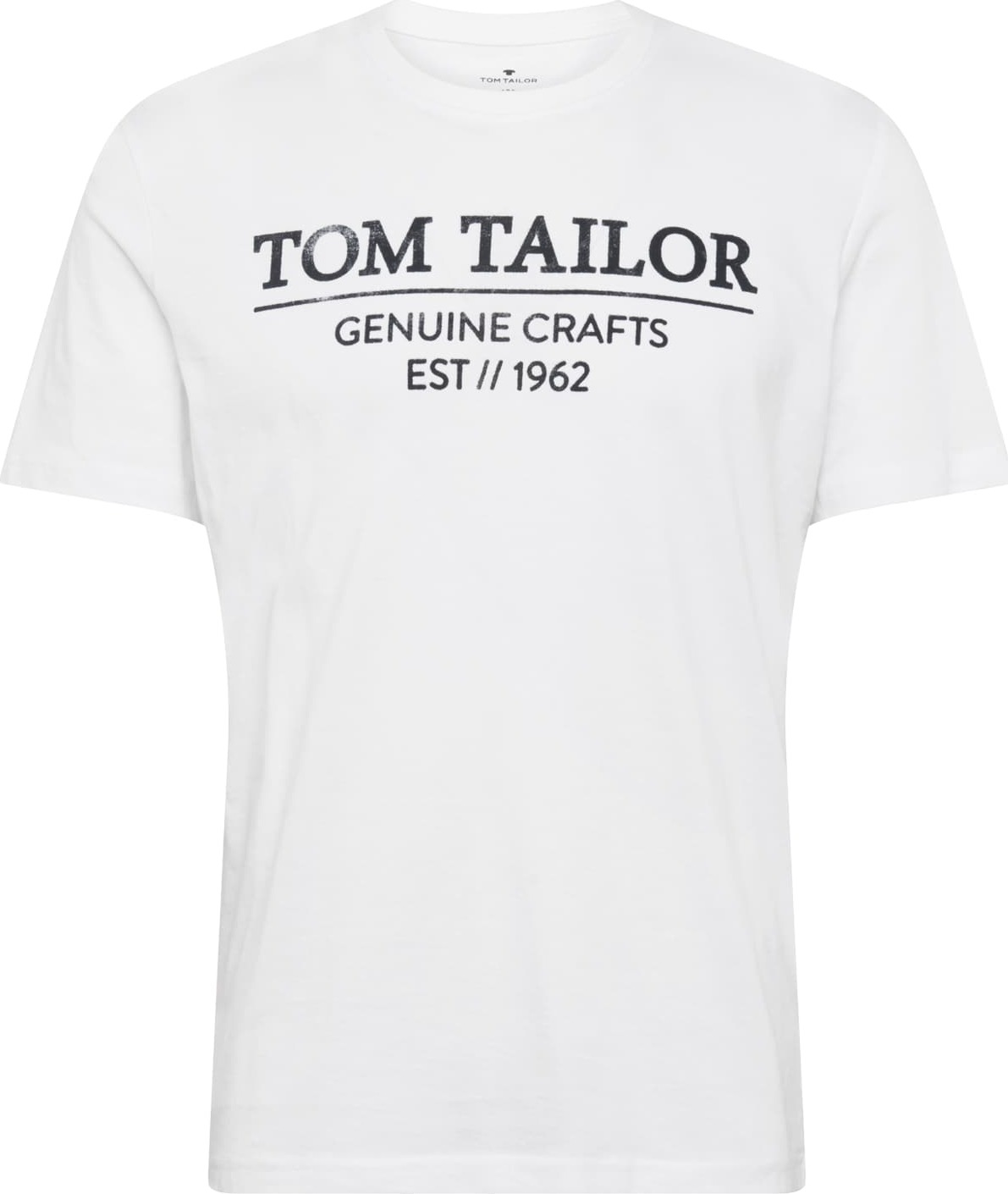 TOM TAILOR Tričko bílá / černá