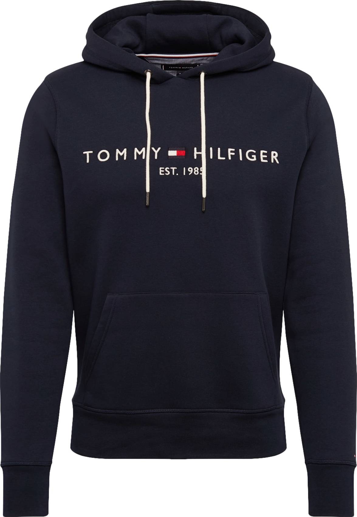 TOMMY HILFIGER Mikina tmavě modrá / bílá / červená