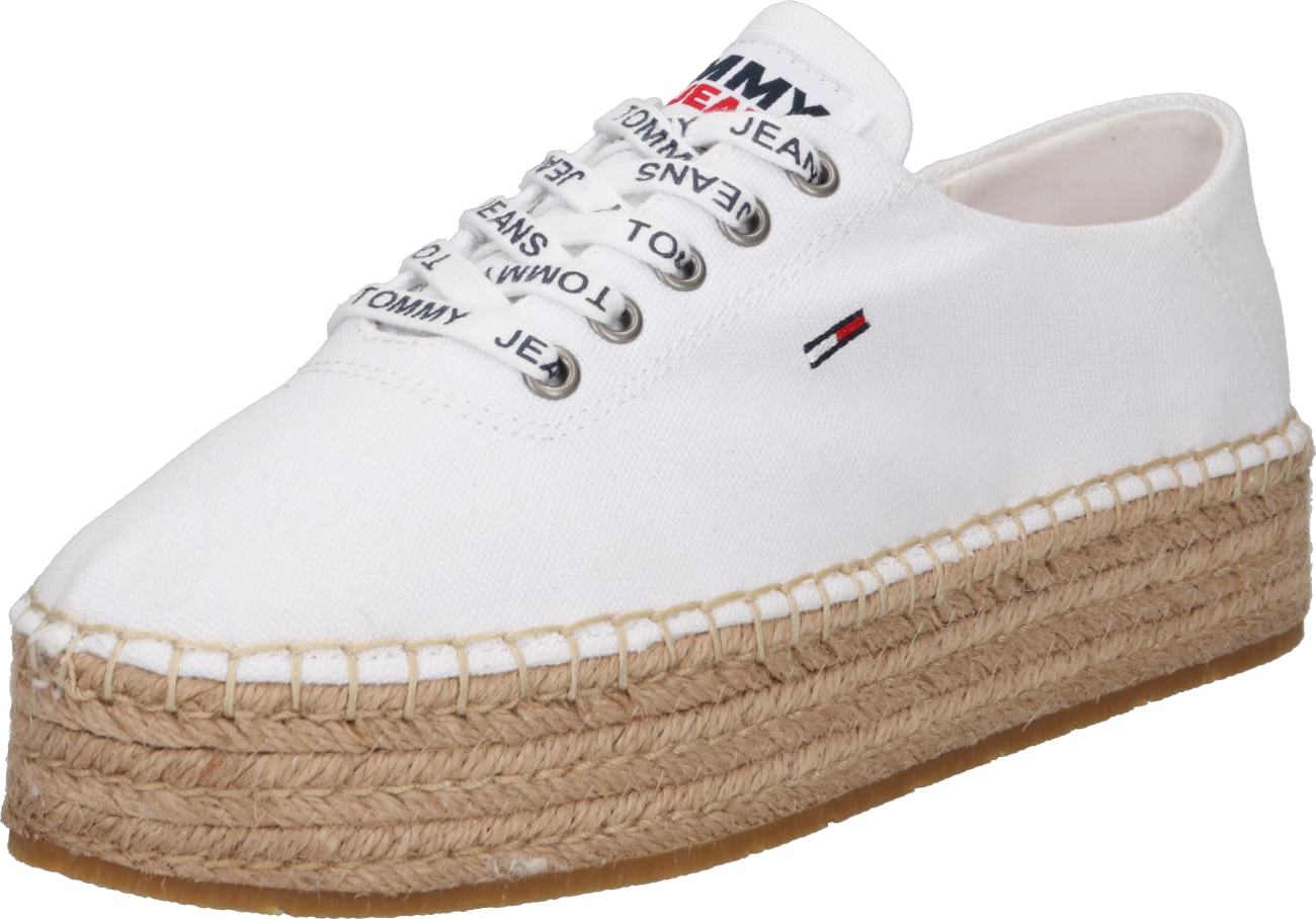 Tommy Jeans Espadrilky bílá / námořnická modř / červená