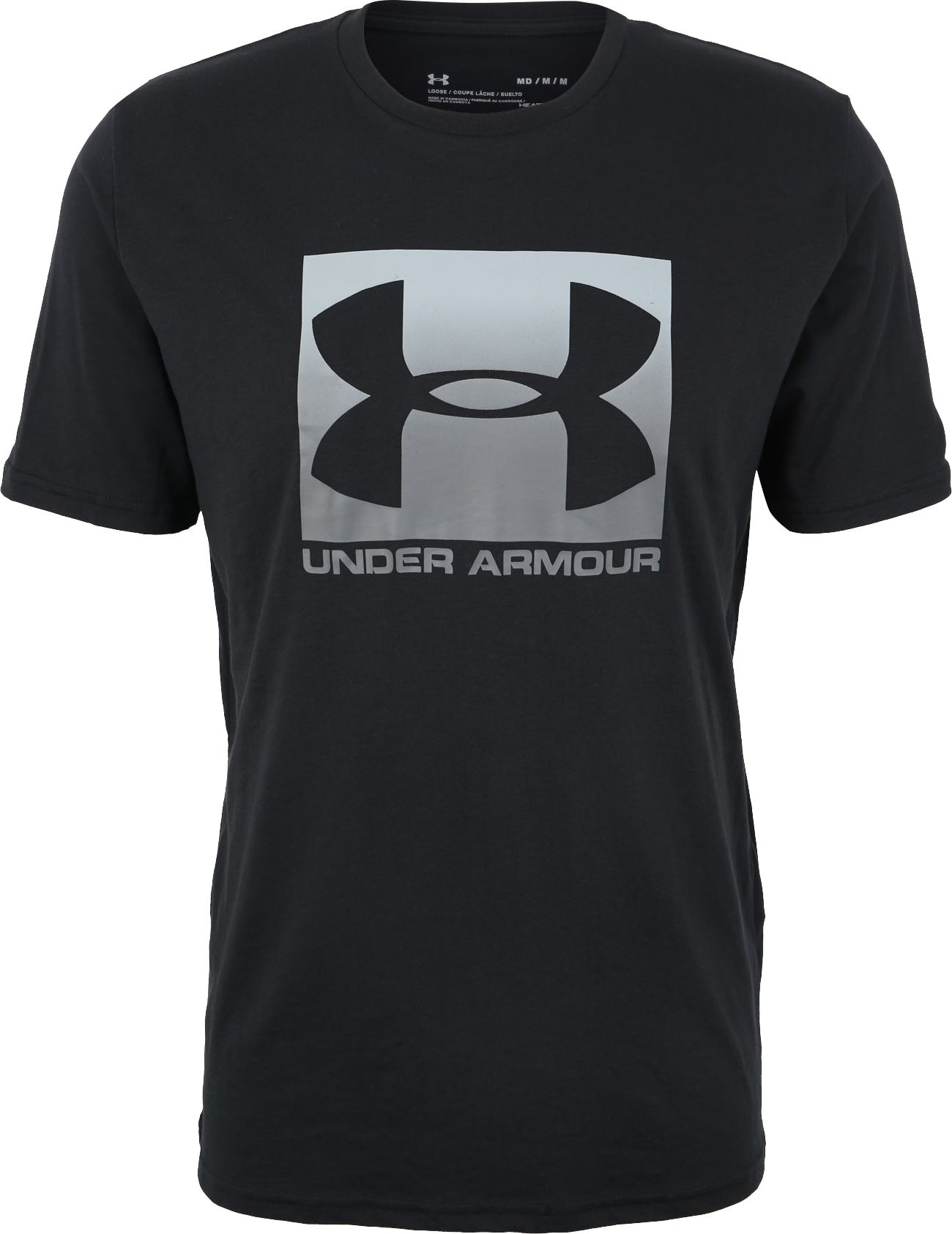 UNDER ARMOUR Funkční tričko černá / světle šedá