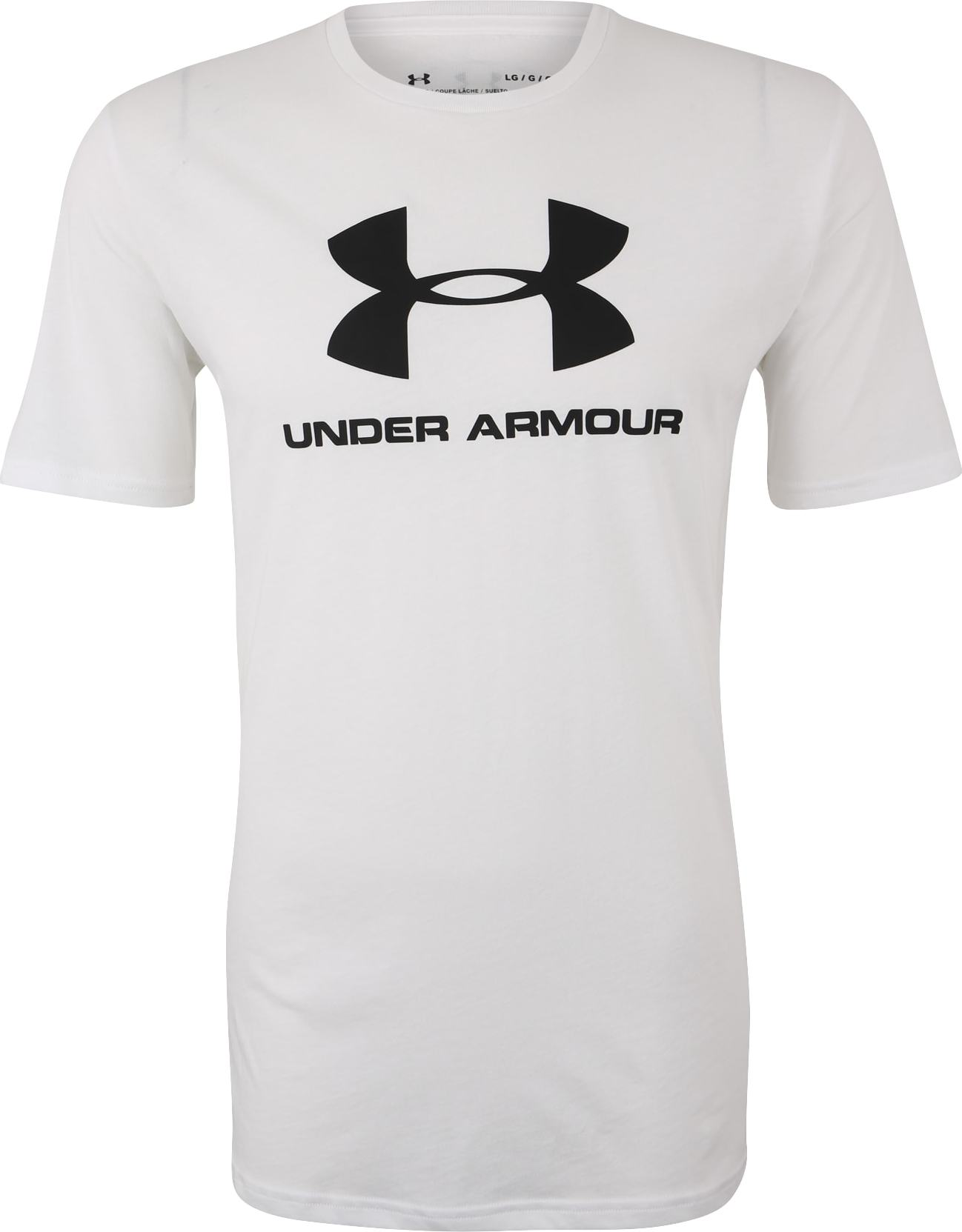 UNDER ARMOUR Funkční tričko černá / bílá