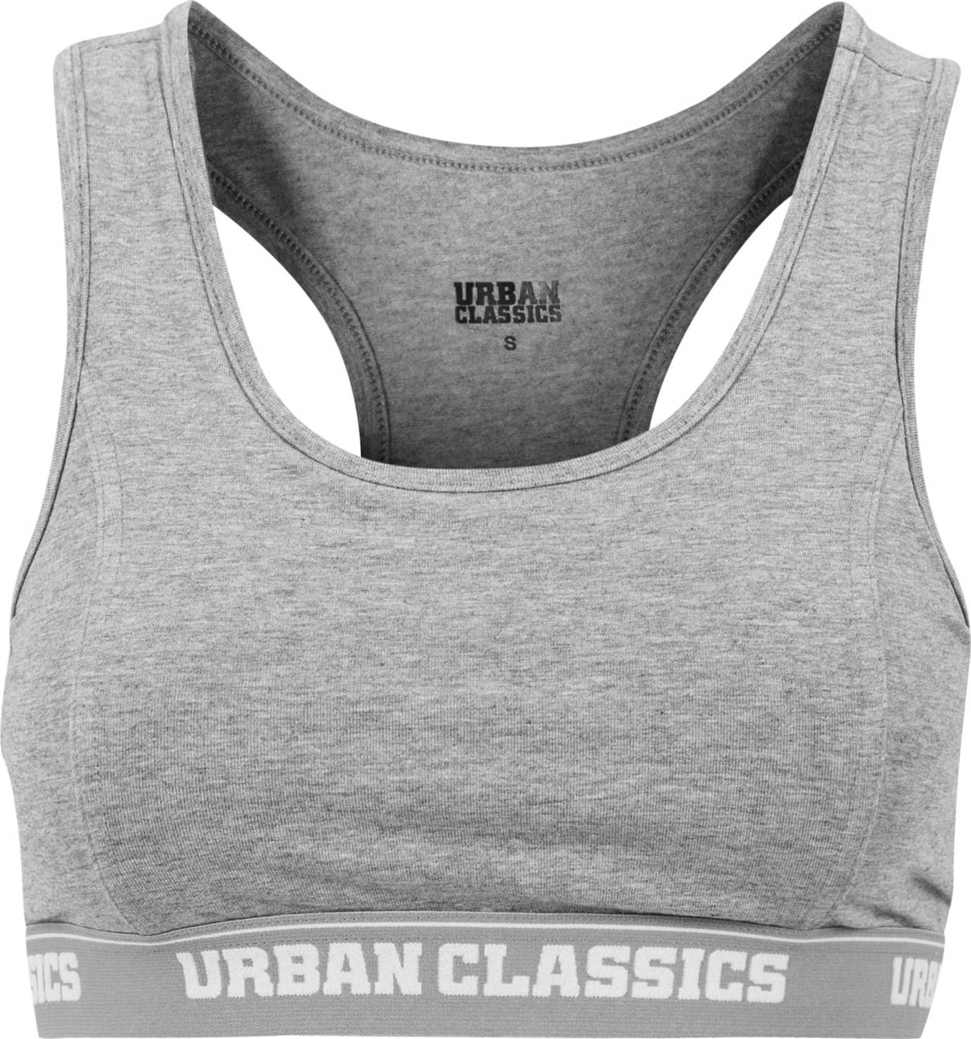 Urban Classics Podprsenka šedý melír / bílá