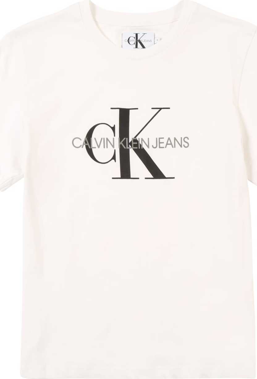 Calvin Klein Jeans Tričko černá / bílá