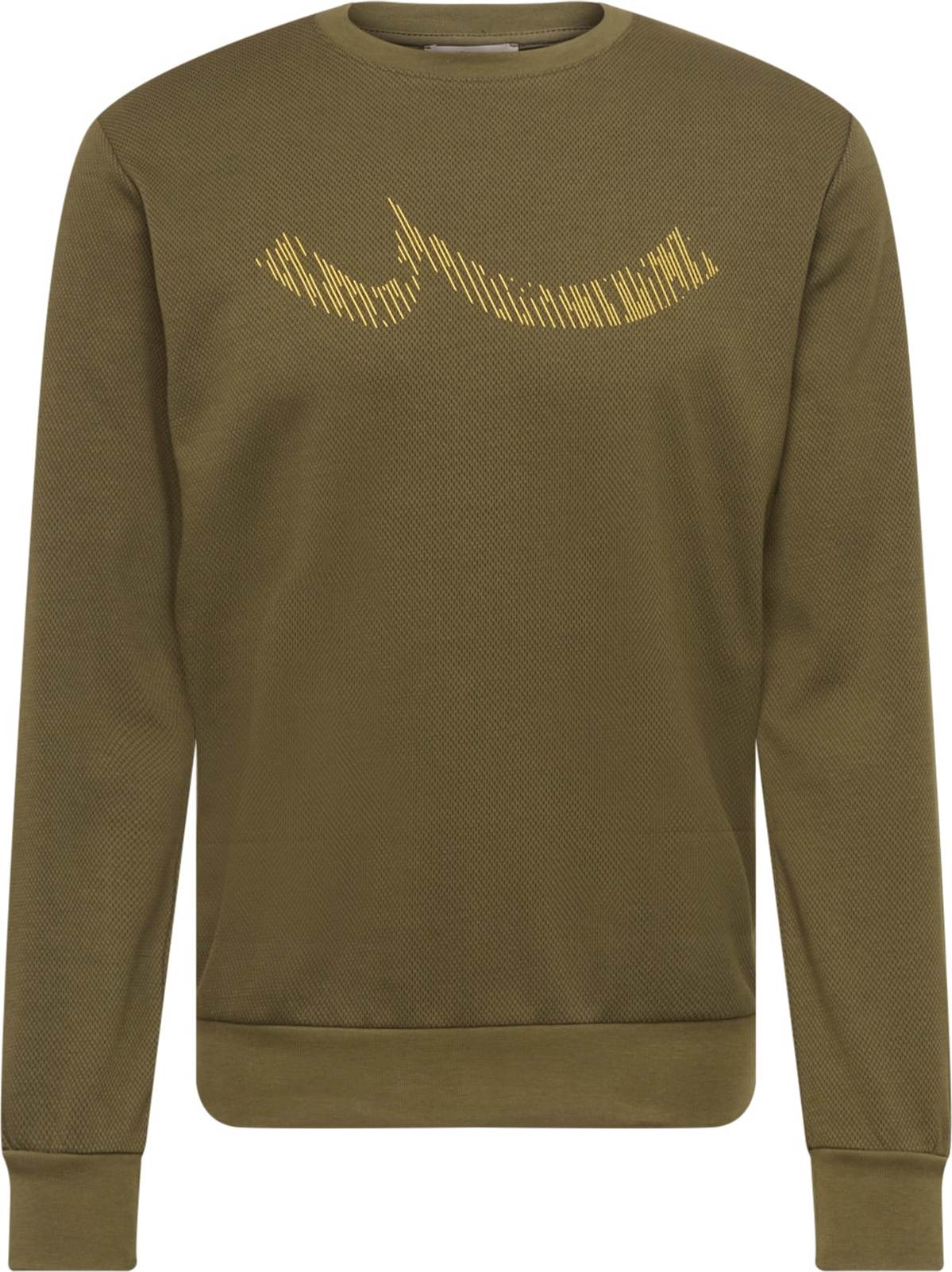 LTB Mikina 'Nikewa' khaki / žlutá