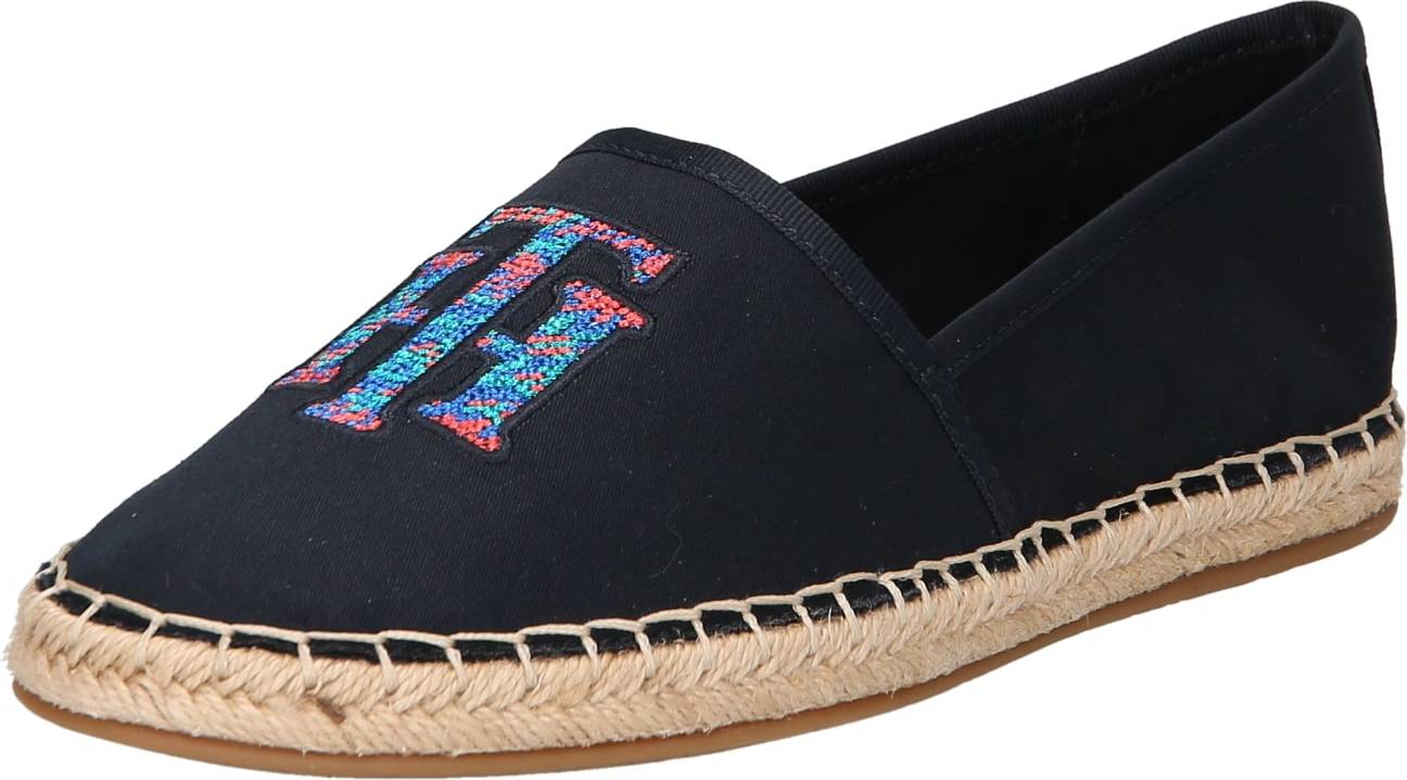 TOMMY HILFIGER Espadrilky modrá / světlemodrá / tmavě modrá / červená